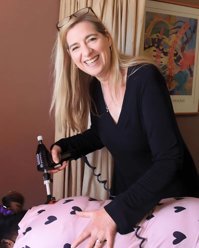 Dr. Freedman adjusting a patient
